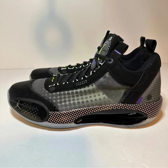 Nike Air Jordan XXXIV Low Black Vapor Green Bleached Coral Men’s 11.5 CZ7750-003 - Picture 2 of 9